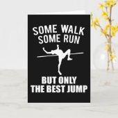 High Jump High Jumper Quote Gift Atletiek Kaart (Gele Bloem)