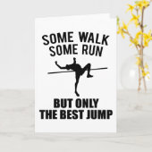 High Jump High Jumper Quote Gift Atletiek Kaart (Gele Bloem)