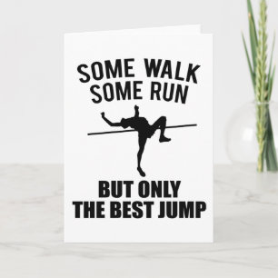 High Jump High Jumper Quote Gift Atletiek Kaart