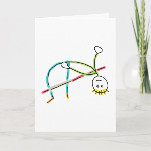 High Jump Stickman Kaart (Voorkant)