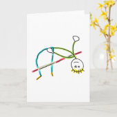 High Jump Stickman Kaart (Gele Bloem)