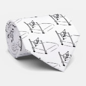 High Jump StickMan Track and Field Stropdas (Opgerold)