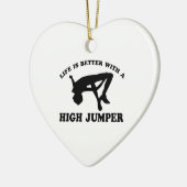 High Jumper Design Keramisch Ornament (Links)