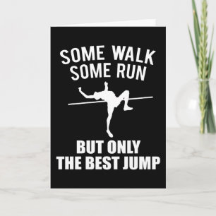 High Jumper Quote Quote Gift Athletics Kaart