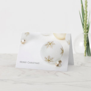 High Key Kerstmis-Wenskaart met versiering Feestdagen Kaart
