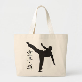 High Kick/Karate Kanji Grote Tote Bag