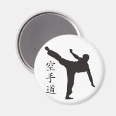 High Kick/Karate Kanji Magneet (Voorkant / Achterkant)