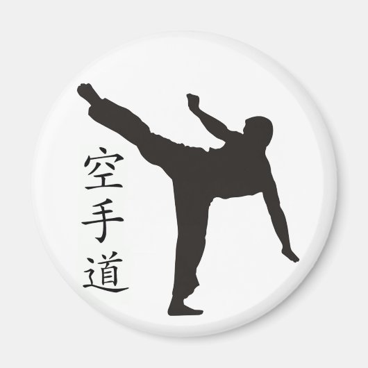 High Kick/Karate Kanji Magneet (Voorkant)
