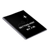 High krijgen is mijn baan - vliegtuigmuren notitieboek (Rechterzijde)