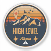High Level, Alberta Sticker (Voorkant)