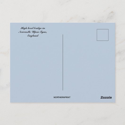 High Level Bridge Newcastle Upon Tyne England Briefkaart (Achterkant)
