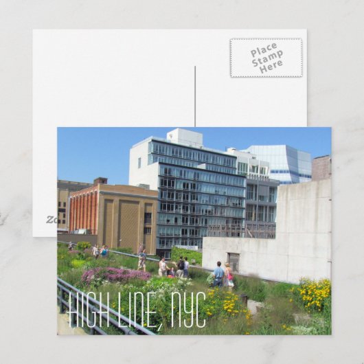 High Line NYC Post Card Briefkaart (Voorkant / Achterkant)