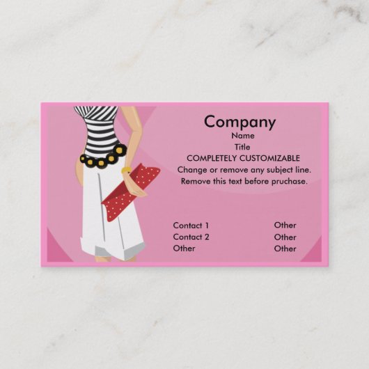 High Mode Boutique Business Card-sjabloon Visitekaartje (Voorkant)