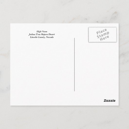 High Noon Briefkaart (Achterkant)