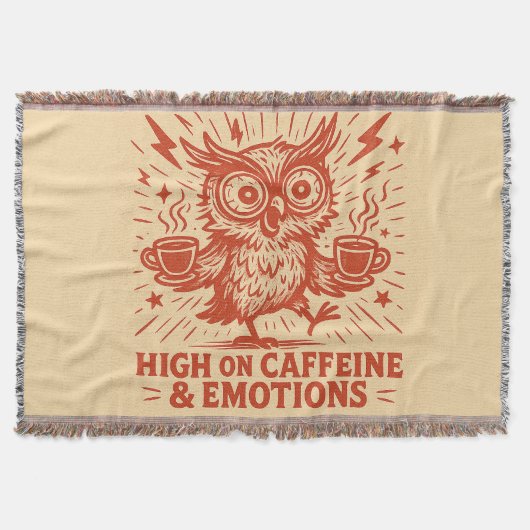 High on Caffeine & Emotions Deken (Voorkant)