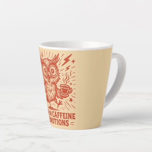 High on Caffeine & Emotions Latte Mok (Rechterhoek)