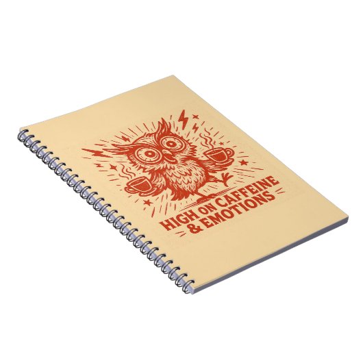 High on Caffeine & Emotions Notitieboek (Rechterzijde)