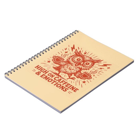 High on Caffeine & Emotions Notitieboek (Linkerzijde)
