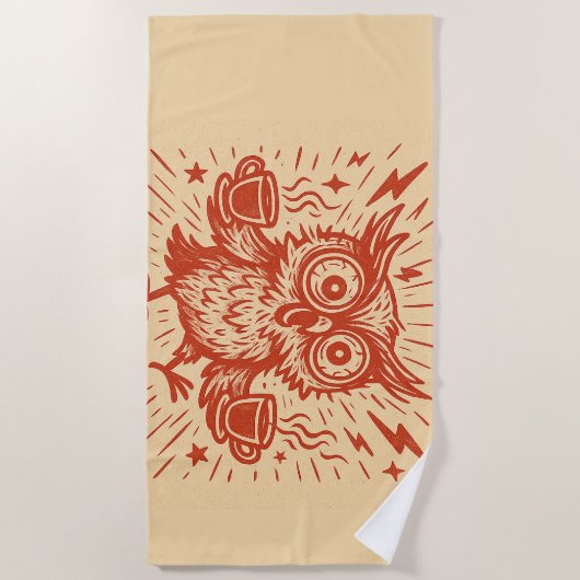 High on Caffeine & Emotions Strandlaken (Voorkant)