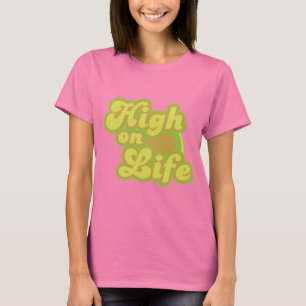High on Life No (Levensnummer) voor drugsverslaafd T-shirt