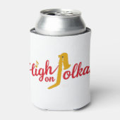 High on Polkas Logo Blikkoeler Blikjeskoeler (Blikje Voorkant)
