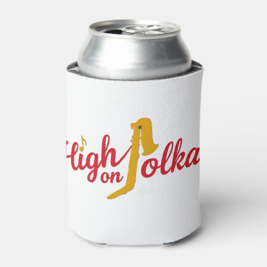High on Polkas Logo Can Cooler (Blikje Voorkant)