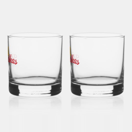 High on Polkas Logo Drinkware Set Whisky Glas (Links)