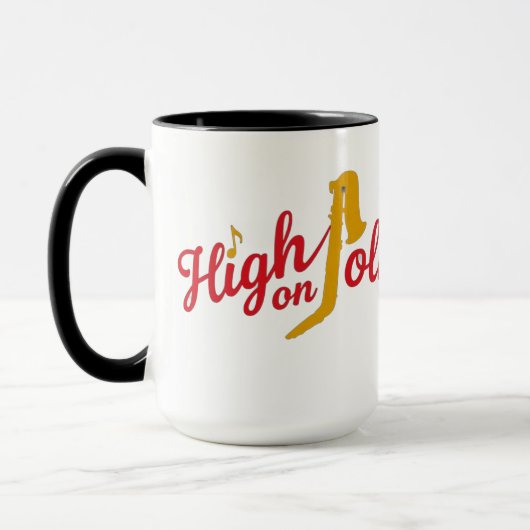 High on Polkas Logo Mok (Links)