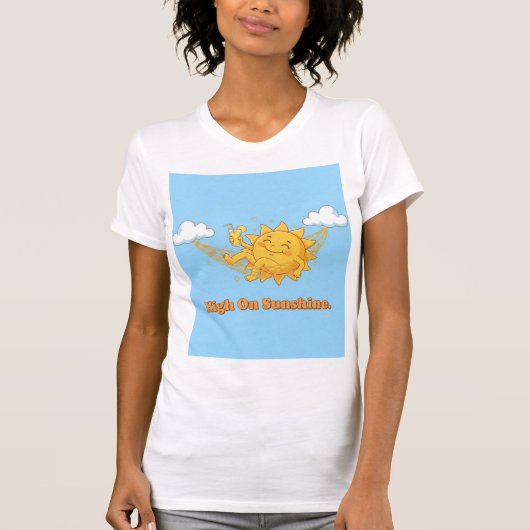 High on Sunshine — Radiating Bliss & Chill Vibes T-shirt (Voorkant)