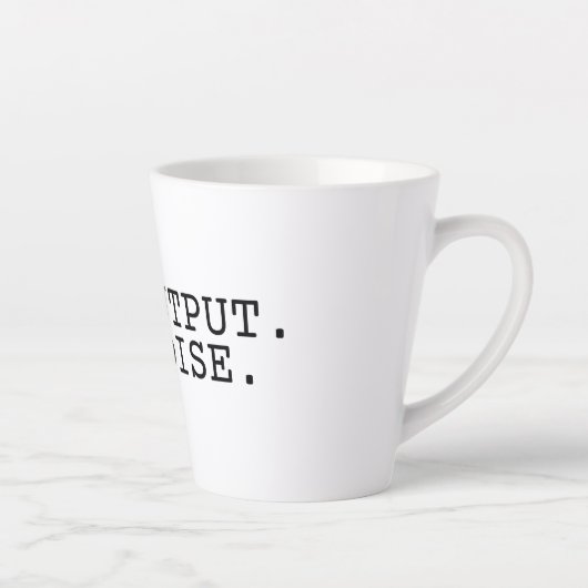 High Output Low Noise Tall Latte Mug Mok (Rechts)