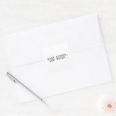 High Output Low Noise Vierkante Sticker (Envelop)