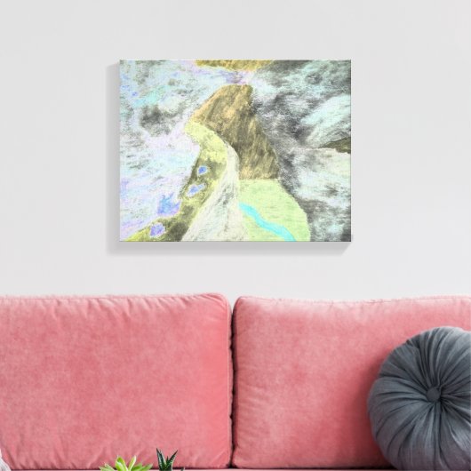 High Pass Canvas Afdruk (Insitu (Woonkamer))