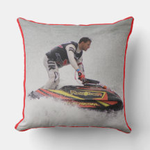 High Performance Jet Ski Decorative Pillow