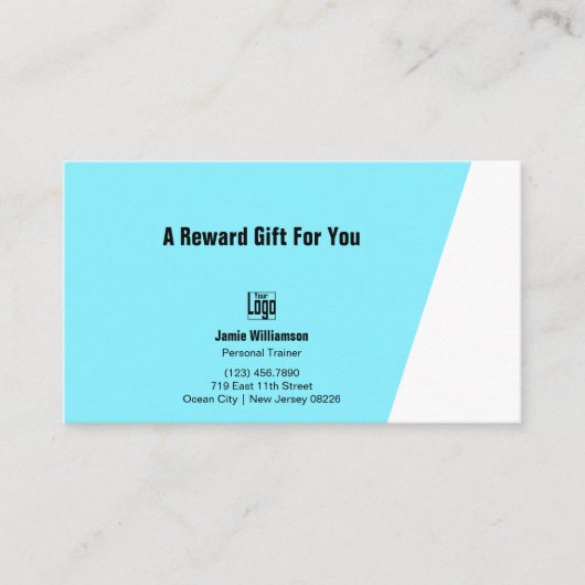 High Performance Trainer Reward-cadeaubon Klantenkaartje (Voorkant)