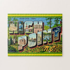 High Point NC 11x14 ansichtkaart Legpuzzel