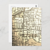 High Point, NC  Map Briefkaart (Voorkant / Achterkant)