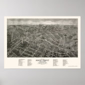 High Point, NC Panoramic Map - 1913 Poster (Voorkant)