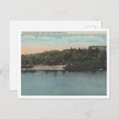 High Point NJ, het strand, High Point Park jaren 1 Briefkaart (Voorkant / Achterkant)