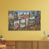 High Point, North Carolina - Large Letter Scenes Canvas Afdruk (Insitu (Woonkamer))
