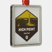 High Point State Park New Jersey Metalen Ornament (Rechts)