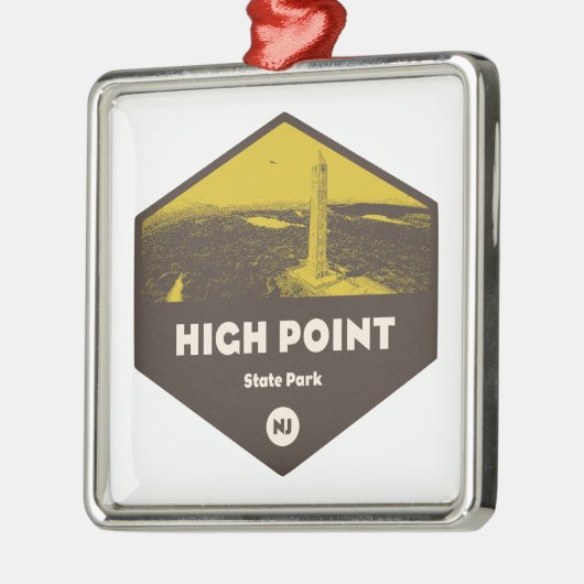 High Point State Park New Jersey Metalen Ornament (Links)