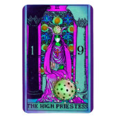 High Priestess Coronavirus Tarot-kaart Magneet (Verticaal)