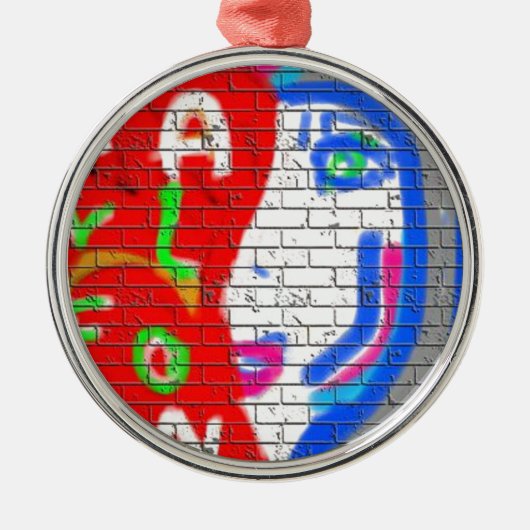 High Priestess Face Nooit alleen graffiti Art Metalen Ornament (Voorkant)