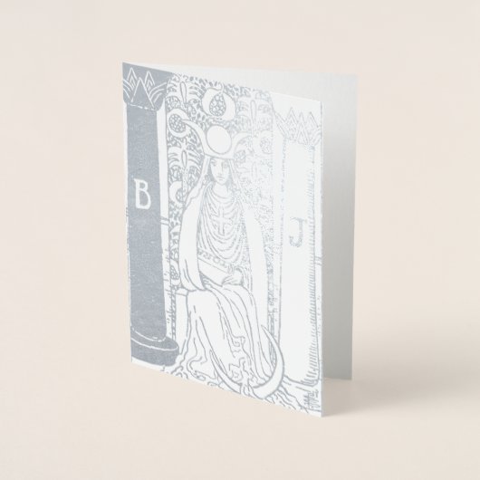 High Priestess Silver Tarot Kaart (Voorkant)