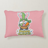 High-quality "Hoppy Easter" gnome illustration Accent Kussen (Voorkant)