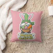 High-quality "Hoppy Easter" gnome illustration Kussen (Deken)