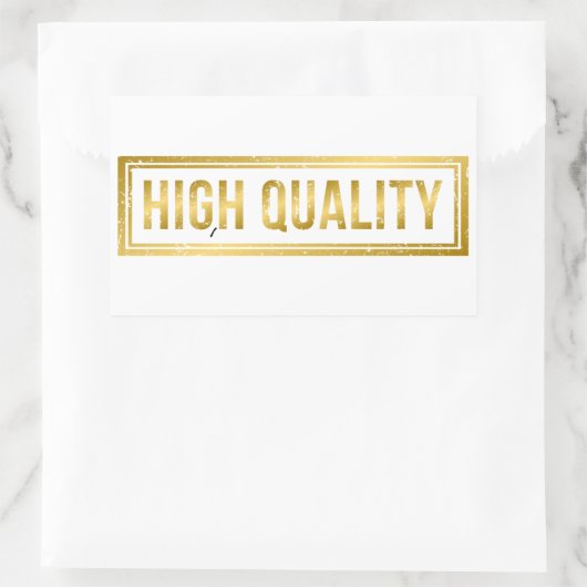 High Quality Rechthoekige Sticker (Tas)