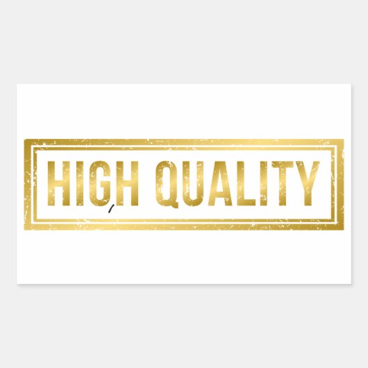 High Quality Rechthoekige Sticker (Voorkant)