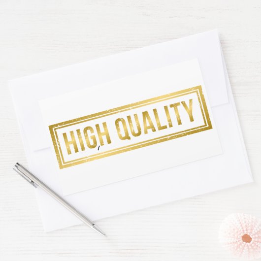 High Quality Rechthoekige Sticker (Envelop)