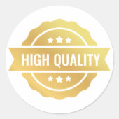 High Quality Ronde Sticker (Voorkant)